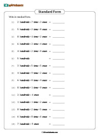 Writing 3-digit Numbers in Expanded Form