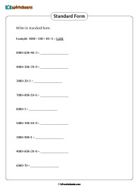 Writing 4-digit Numbers in Expanded Form