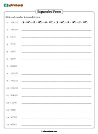 Writing 6-digit Numbers in Expanded Form