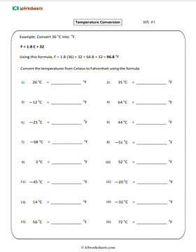 Celsius to Fahrenheit Conversion Using Formula 1