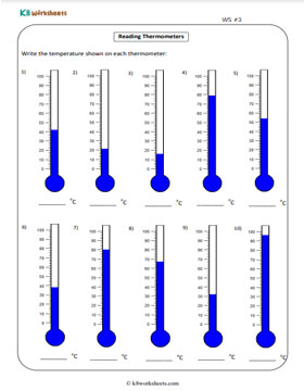 Reading Temperatures from 0°C to 100°C 3