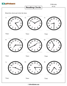 Telling Time | 5-Minute Increments 2