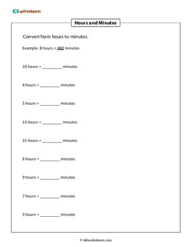 Converting Time from Hours to Minutes