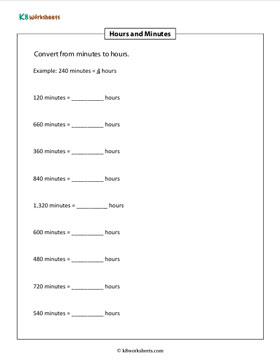 Converting Time from Minutes to Hours