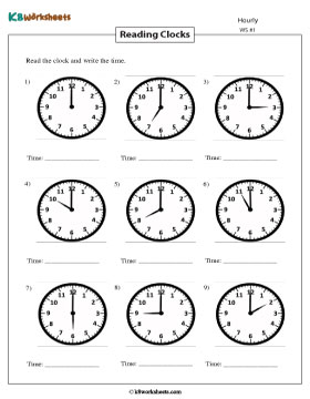 Telling Time | Hourly Increment 1