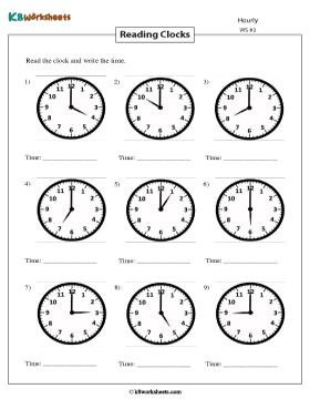 Telling Time | Hourly Increment 3