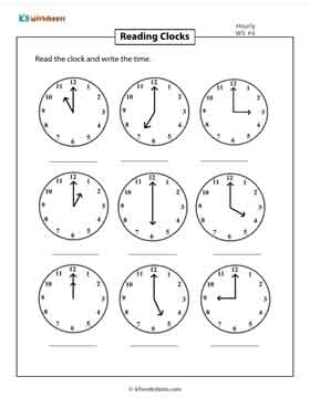 Telling Time | Hourly Increment 4