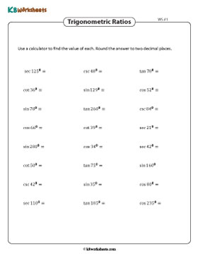 Finding Trigonometric Ratios Using Calculator 1