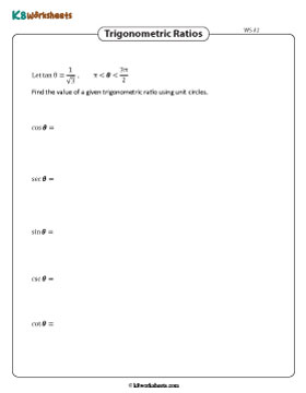 Trigonometric Ratio Using Unit Circle in Radians 2