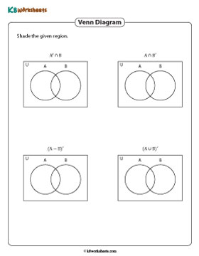 Shading Regions: Two Sets | With Universal Set