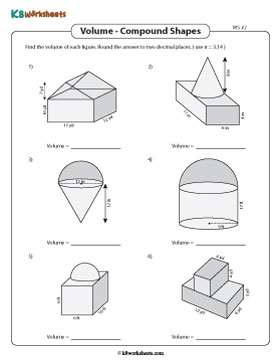 Volume of Compound Shapes | Adding Regions - Customary 2