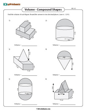 Volume of Compound Shapes | Adding Regions - Customary 3