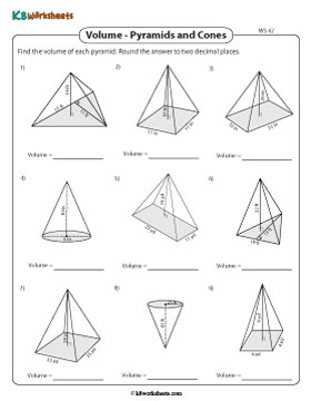 Volume of Pyramids | Integers - Customary 2