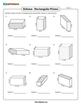 Volume of a Rectangular Prism | Decimals - Customary 1