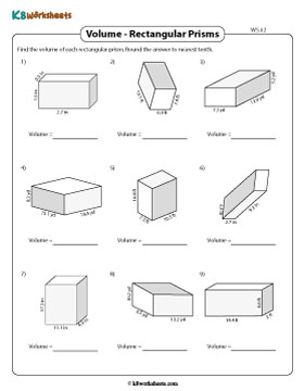 Volume of a Rectangular Prism | Decimals - Customary 2