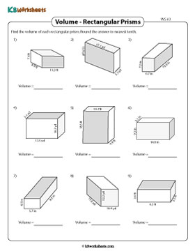 Volume of a Rectangular Prism | Decimals - Customary 3