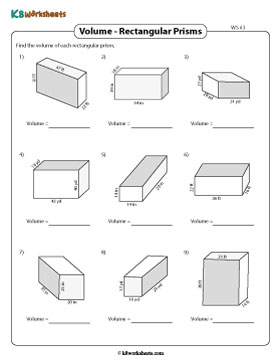 Volume of a Rectangular Prism | Moderate - Customary 3