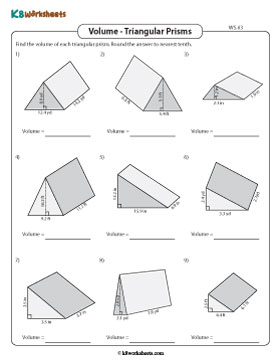 Volume of a Triangular Prism | Decimals - Customary 3