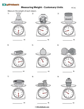 Reading Weighing Scales | Customary 2